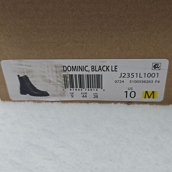 Vince Dominic Leather Combat Boots Black Lug Sole Lace Up NIB Sz 10 main image 9
